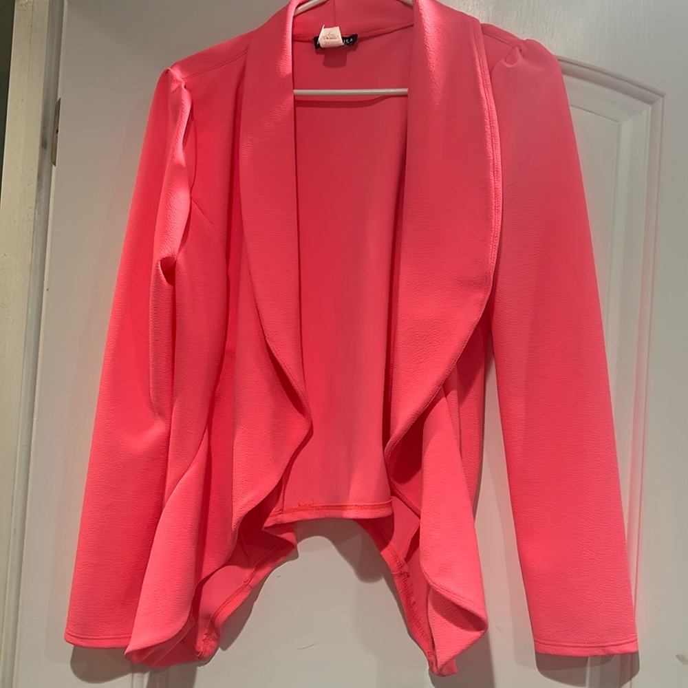 Hot pink blazer. Size small